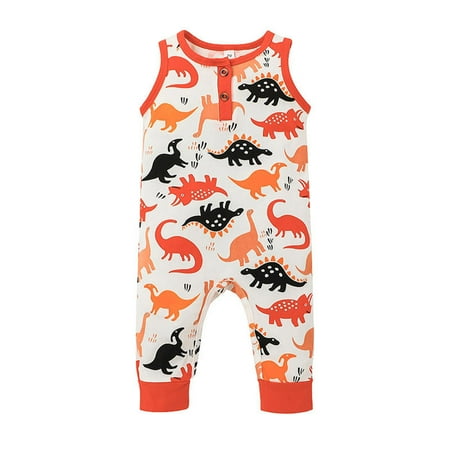 QWERTYU Infant Baby Toddler Sleeveless Romper for Girl Boy Cotton Dinosaur One Piece Jumpsuit 3M-24M 60
QWERTYU Infant Baby Toddler Sleeveless Romper for Girl Boy Cotton Dinosaur One Piece Jumpsuit 3M-24M 60