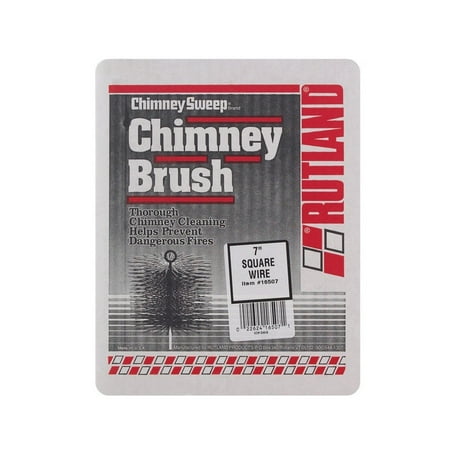 Rutland Rutland Chimney Sweep 16507 Square Wire Brush 7 L x 7 W Black