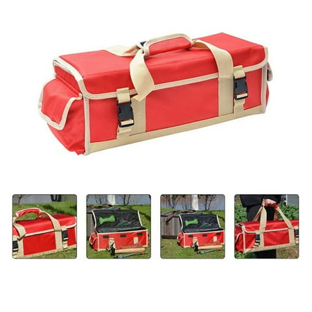 Portable Storage With Partition Tools Bag Bag Hook Tent Camping Cookware Travel equipment Travel equipment Red 
Portable Storage With Partition Tools Bag Bag Hook Tent Camping Cookware Travel equipment Travel equipment Red