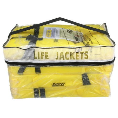 Seachoice 86010 Type II Personal Flotation Device Yellow Universal 4-Pack