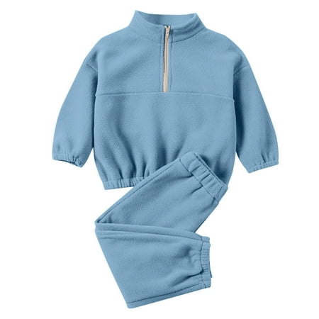 IEUIBX Kids Jacket Baby Girl Boy 2 Piece Outfits Long Sleeve Half Zipper Sweatshirt Top With Long Pants Spring Clothes Blue 3-6 Months
IEUIBX Kids Jacket Baby Girl Boy 2 Piece Outfits Long Sleeve Half Zipper Sweatshirt Top With Long Pants Spring Clothes Blue 3-6 Months