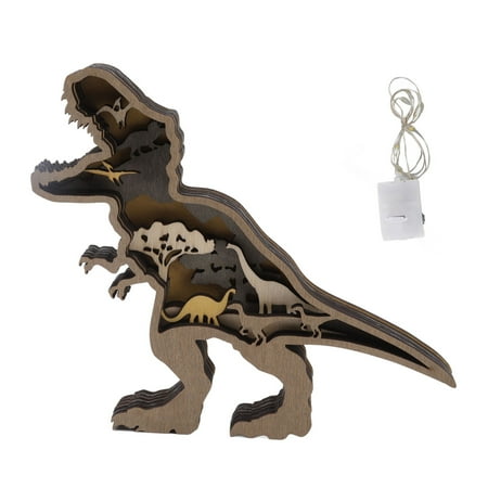 Wooden Statue Animal Lamp No Assembly Animal Rustic Ornament Light Boxwood For Work For Party Tyrannosaurus Lamp
Wooden Statue Animal Lamp No Assembly Animal Rustic Ornament Light Boxwood For Work For Party Tyrannosaurus Lamp