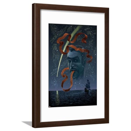 Marvel 1602 No.7 Cover: Dr. Strange Charging Framed Print Wall Art By Scott McKowen