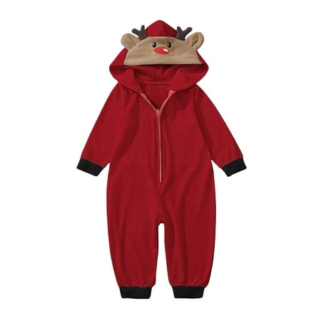 Eyicmarn Matching Family Christmas Pajamas Long Sleeve Elk Antler Hooded Romper Jumpsuits
Eyicmarn Matching Family Christmas Pajamas Long Sleeve Elk Antler Hooded Romper Jumpsuits