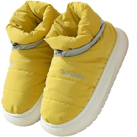 DanceeMangoo Women Men Cozy Warm Fluffy Lining House Shoes Waterproof Anti-skip Shiny Down Cotoon Slippers Outdoor Indoor
DanceeMangoo Women Men Cozy Warm Fluffy Lining House Shoes Waterproof Anti-skip Shiny Down Cotoon Slippers Outdoor Indoor
