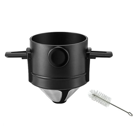 Reusable Pour Over Coffee Maker with Brush Cone Coffee Dripper Filter 1-2 Cup Paperless with Collapsible Holders
Reusable Pour Over Coffee Maker with Brush Cone Coffee Dripper Filter 1-2 Cup Paperless with Collapsible Holders