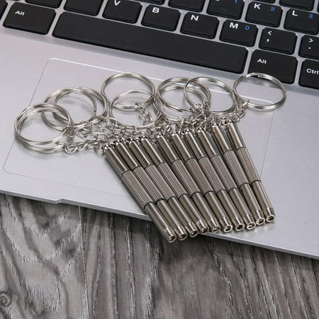 Tiyuyo 10PCS 3 in 1 Multifunctional Glasses Screwdriver Repair Kit Hand Tools