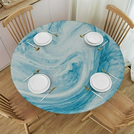 Heduofu Abstract Blue Marble Round Fitted Tablecloth with Elastic Protector Table Cloth Kitchen Dinner Waterproof Oil-Proof Table Covers 38 -42
Heduofu Abstract Blue Marble Round Fitted Tablecloth with Elastic Protector Table Cloth Kitchen Dinner Waterproof Oil-Proof Table Covers 38 -42
