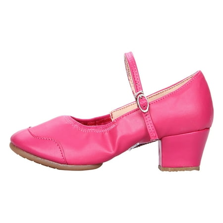 Cathalem Women s Solid Color Buckle Two Point Sole Rubber Low Heel Thick Heel Dance Shoes Sandals Hot Pink 39
Cathalem Women s Solid Color Buckle Two Point Sole Rubber Low Heel Thick Heel Dance Shoes Sandals Hot Pink 39