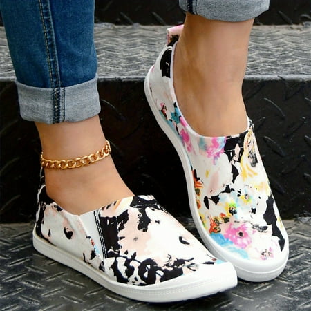 Women s Tie Dye Canvas Shoes Low Top Slip-on Round Toe Casual Shoes Women s Lightweight Flat Shoes
Women s Tie Dye Canvas Shoes Low Top Slip-on Round Toe Casual Shoes Women s Lightweight Flat Shoes