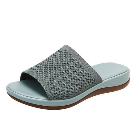 Women House Slippers Open Toe Thick Soft Sole House Shoes with Indoor Anti-Slip Outsole
Women House Slippers Open Toe Thick Soft Sole House Shoes with Indoor Anti-Slip Outsole