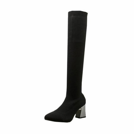 HSMQHJWE Tan Over The Knee Boots For Women Wide Calf Over Knee Boots Leather For Women Women Over Knee Boots Autumn And Winter Comfortable Fashion Pointed Toe Square Heel Stretch Knit Solid Color Sl
HSMQHJWE Tan Over The Knee Boots For Women Wide Calf Over Knee Boots Leather For Women Women Over Knee Boots Autumn And Winter Comfortable Fashion Pointed Toe Square Heel Stretch Knit Solid Color Sl