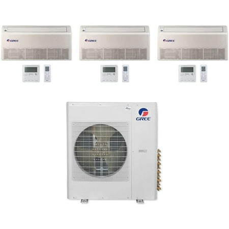Gree MULTI36CFLR302-36 000 BTU Multi21+ Tri-Zone Floor/Ceiling Mini Split Air Conditioner Heat Pump 208-230V (9-9-18)
Gree MULTI36CFLR302-36 000 BTU Multi21+ Tri-Zone Floor/Ceiling Mini Split Air Conditioner Heat Pump 208-230V (9-9-18)
