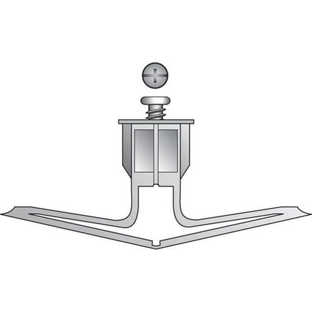 0.13 in. Toggle Plastic Wall Anchor with Screw - Small - Card of 2- pack of 6