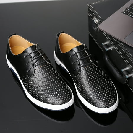Calceus Mens Summer Breathable Business Leisure Hollow Solid Leather Shoes Black 11.5
Calceus Mens Summer Breathable Business Leisure Hollow Solid Leather Shoes Black 11.5