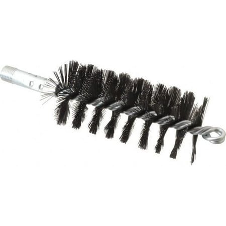 Schaefer Brush 4-1/2 Brush Length 2 Diam Double Stem Single Spiral Flue Brush