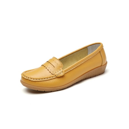 Gomelly Women Loafers Stitching Wedge Loafer Slip On Shoes Lightweight Casual Shoe Driving Work Wedges Yellow 6.5
Gomelly Women Loafers Stitching Wedge Loafer Slip On Shoes Lightweight Casual Shoe Driving Work Wedges Yellow 6.5