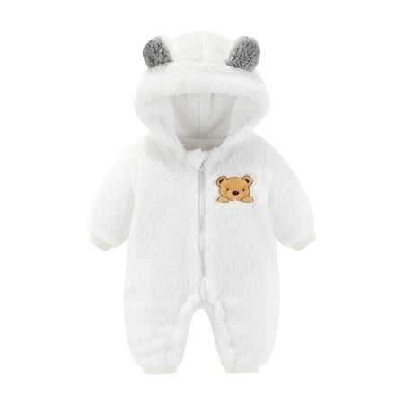 Baby Boy Jumpsuits for Winter Girls Boys Winter Long Sleeve Jumpsuit Bear Ears Bear Print Outwear Warm Clothes White 9 Months-12 Months 
Baby Boy Jumpsuits for Winter Girls Boys Winter Long Sleeve Jumpsuit Bear Ears Bear Print Outwear Warm Clothes White 9 Months-12 Months