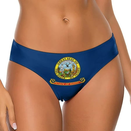 Flag of Idaho Women s Thongs Sexy T Back G-Strings Panties Underwear Panty