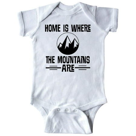 Inktastic Home is Where the Mountains Are Gift Baby Boy or Baby Girl Bodysuit