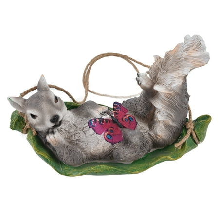 Swing Animal Pendant Sturdy Leaf Swing Squirrel Pendant For Garden For Lawn For Living Room
Swing Animal Pendant Sturdy Leaf Swing Squirrel Pendant For Garden For Lawn For Living Room