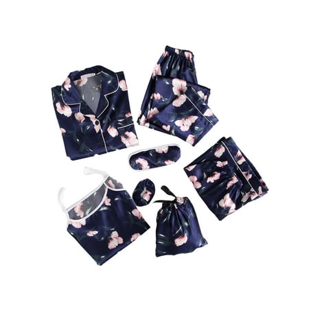 Niuer Women 7/5pcs Silk Satin Pajama Set Cami Pjs Sleepwear Button Down Pj Sets Loungewear
Niuer Women 7/5pcs Silk Satin Pajama Set Cami Pjs Sleepwear Button Down Pj Sets Loungewear