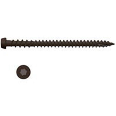National Nail 349074 Screw Deck Composite Dark Brown 3 In.