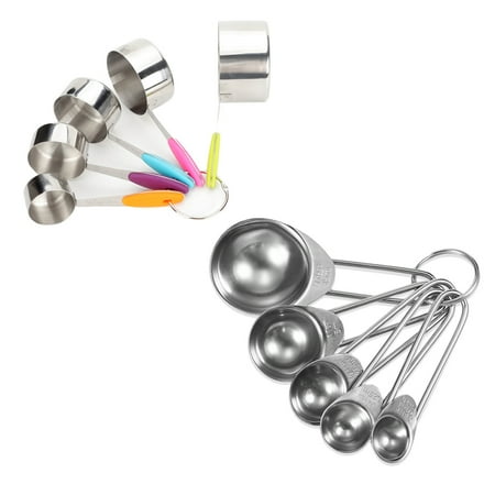 10 Pcs Stainless Steel Measuring Cups and Spoons Set Liquid Measuring Cup or Dry Measuring Cup Set (5 Pcs Measuring Spoon and 5
10 Pcs Stainless Steel Measuring Cups and Spoons Set Liquid Measuring Cup or Dry Measuring Cup Set (5 Pcs Measuring Spoon and 5