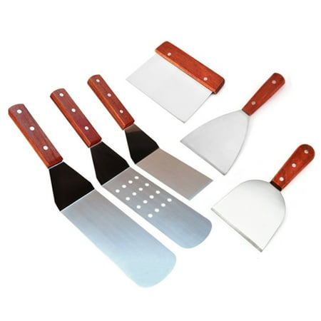 Stainless Steel Burger Spatula Square Spatula Cooking Scraper Hamburger Turner with Wooden Handle for Barbecue Steak
Stainless Steel Burger Spatula Square Spatula Cooking Scraper Hamburger Turner with Wooden Handle for Barbecue Steak