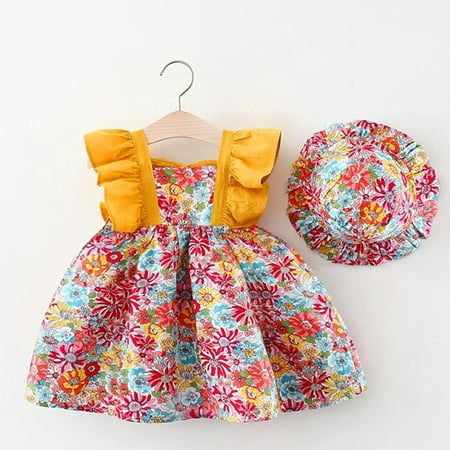 Hunpta Girls Outfits Infant Hat Dress Floral Princess Baby Suspenders Clothes Girls Dress&Skirt
Hunpta Girls Outfits Infant Hat Dress Floral Princess Baby Suspenders Clothes Girls Dress&Skirt