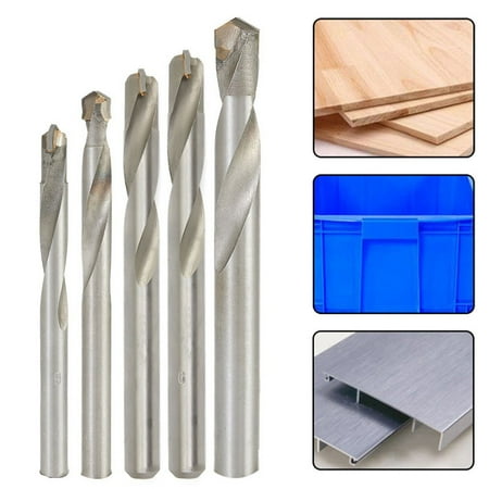 5pcs 6-10mm Cemented Carbide Drill Bits Fit for Stainless Steel Metal Drilling