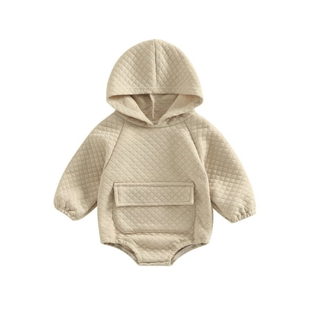 Douhoow Autumn Baby Boys Girls Jumpsuits Newborn Long Sleeve Pocket Hooded Sweatshirt Romper
Douhoow Autumn Baby Boys Girls Jumpsuits Newborn Long Sleeve Pocket Hooded Sweatshirt Romper