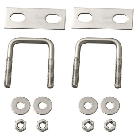 OUNONA 2Pcs Stainless Steel Right-angle Bolts U-shaped Square Clamp Screw Damper Silver (M6x30x46)
OUNONA 2Pcs Stainless Steel Right-angle Bolts U-shaped Square Clamp Screw Damper Silver (M6x30x46)