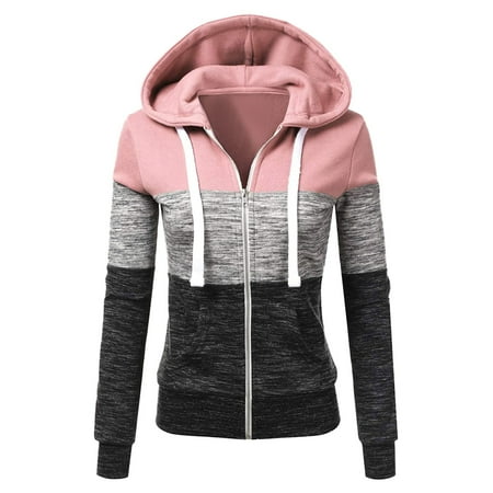 Womens Thin Jacket Women s Color Block Thick Sweatshirt Long Sleeve Zipper Hooded Trendy Cardigan over Scrub Jacket
Womens Thin Jacket Women s Color Block Thick Sweatshirt Long Sleeve Zipper Hooded Trendy Cardigan over Scrub Jacket