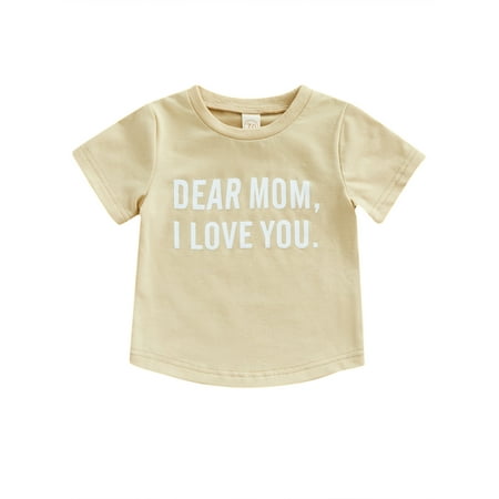 Amuver Toddler Baby Summer T-Shirts Short Sleeve Letter Print Round Neck Tops Mother’s Day Outfit
Amuver Toddler Baby Summer T-Shirts Short Sleeve Letter Print Round Neck Tops Mother’s Day Outfit