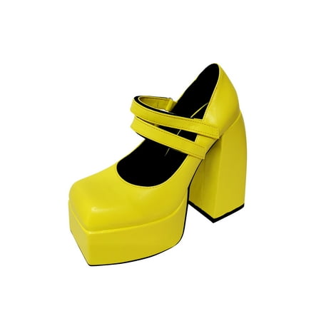 Cglfd Women S Sexy Banquet Super High Heel Thick Heel Platform Pump Square Toe Shoes
Cglfd Women S Sexy Banquet Super High Heel Thick Heel Platform Pump Square Toe Shoes