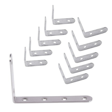 Chamat 10 x Stainless Steel Shelf Support Corner Brace Angle Bracket 50X50mm & 1x 125X75mm L Shape Stainless Steel Shelf Corner Brace Angle Bracket
Chamat 10 x Stainless Steel Shelf Support Corner Brace Angle Bracket 50X50mm & 1x 125X75mm L Shape Stainless Steel Shelf Corner Brace Angle Bracket
