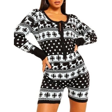 Ma&Baby Women Knitted Christmas Onsies Pajamas Bodysuit Rompers Jumpsuit Xmas Sleepwear
Ma&Baby Women Knitted Christmas Onsies Pajamas Bodysuit Rompers Jumpsuit Xmas Sleepwear