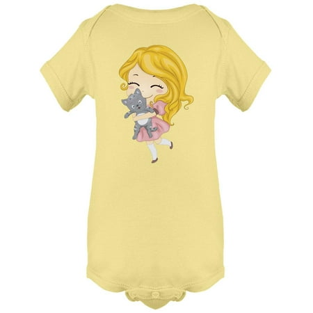 Girl With A Kitten Bodysuit Infant -Image by Shutterstock 18 Months