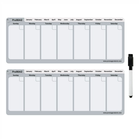 Flexible Magnets - 4.25 x 11 Inches Weekly Dry Erase Magnetic Calendar 3 Pack (Grey)
Flexible Magnets - 4.25 x 11 Inches Weekly Dry Erase Magnetic Calendar 3 Pack (Grey)