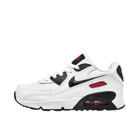 Little Kid s Nike Air Max 90 LTR SE 2 White/Black-Very Berry (DM0163 100) - 2