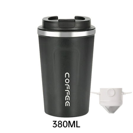 Kotyreds Coffee Mug with Coffee Filter Leak Proof Long-Lasting Insulation Coffee Tumbler Environmentally Travel Cup for Home Office Outdoor Works (380ml Black)
Kotyreds Coffee Mug with Coffee Filter Leak Proof Long-Lasting Insulation Coffee Tumbler Environmentally Travel Cup for Home Office Outdoor Works (380ml Black)