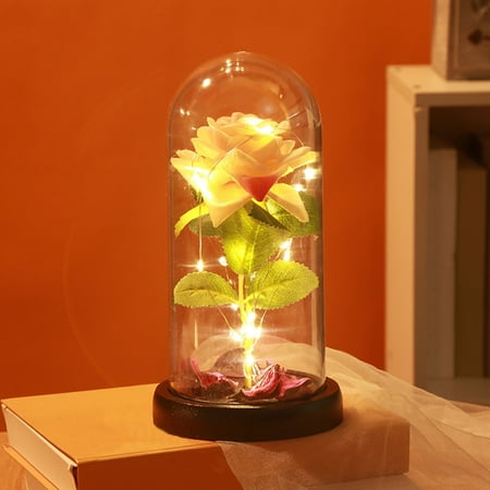 Yutnsbel Valentine Gift Simulation Rose Flower LED Home Decoration Eternal Flower Acrylic Cover Gift With LED Flowers Nightlight
Yutnsbel Valentine Gift Simulation Rose Flower LED Home Decoration Eternal Flower Acrylic Cover Gift With LED Flowers Nightlight