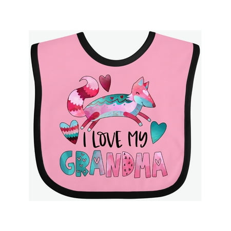 Inktastic I Love My Grandma Pink and Blue Fox with Hearts Gift Baby Boy or Baby Girl Bib
Inktastic I Love My Grandma Pink and Blue Fox with Hearts Gift Baby Boy or Baby Girl Bib