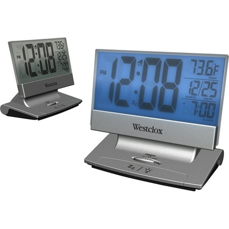 Westclox Adjustable Alarm LCD Digital Alarm Clock