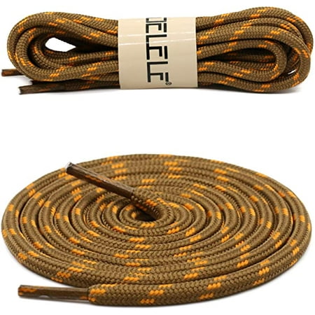 Gai 2 pairs of work boots lace up outdoor mountaineering hiking shoelaces,39.37 inch(Light brown gold) 
Gai 2 pairs of work boots lace up outdoor mountaineering hiking shoelaces,39.37 inch(Light brown gold)