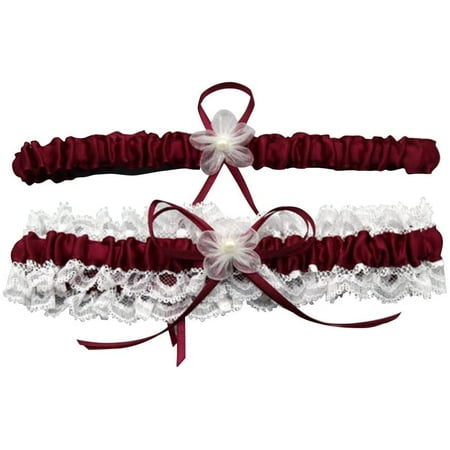 Bridal Wedding Garter Lace Ribbon Flower Garters Decorations for Bride and Bridesmaid (Wine Red)
Bridal Wedding Garter Lace Ribbon Flower Garters Decorations for Bride and Bridesmaid (Wine Red)