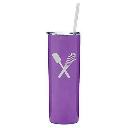 20 oz Skinny Tall Tumbler Stainless Steel Vacuum Insulated Travel Mug With Straw Spatula & Whisk Baking (Purple)
20 oz Skinny Tall Tumbler Stainless Steel Vacuum Insulated Travel Mug With Straw Spatula & Whisk Baking (Purple)