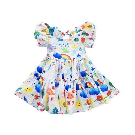 Girl s Floral Sleeveless Dresses Kids One Piece Sundress for Casual School 1-7 Years Old
Girl s Floral Sleeveless Dresses Kids One Piece Sundress for Casual School 1-7 Years Old