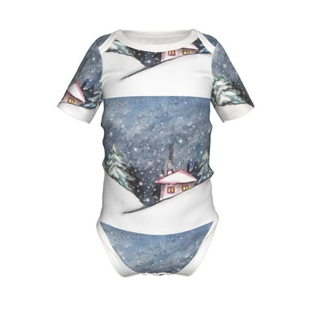 Adobk Watercolor Winter Landscape For Christmas Print Baby Climbing Clothes Jumpsuit Rompers Classic Rompers Child Short sleeve Bodysuits-18 Months
Adobk Watercolor Winter Landscape For Christmas Print Baby Climbing Clothes Jumpsuit Rompers Classic Rompers Child Short sleeve Bodysuits-18 Months